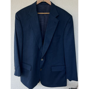 The Andover Shop Super Fine 100% Cashmere Navy Blazer Jacket Men’s 46L Luxury